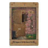 Barn / Stable Clipboard （カスタマイズ可能） ミニクリップボード (裏面)
