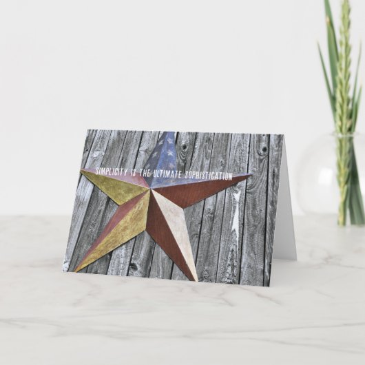 BARN STAR Greeting Card サンキューカード (正面)