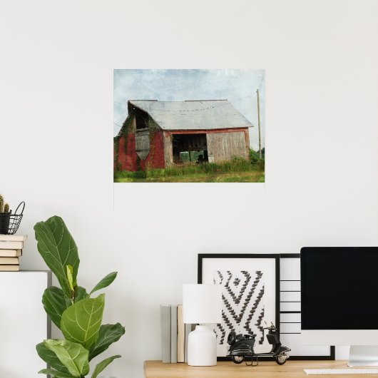 Barn Swallows On The Line ポスター (ホームオフィス)