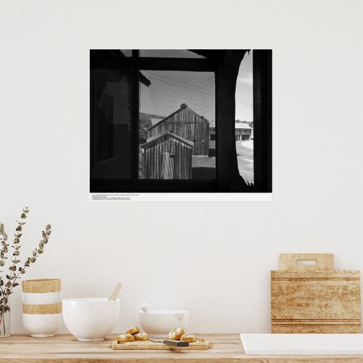 Barn through Screen of Old Cookhouse, 1962 ポスター (キッチン)