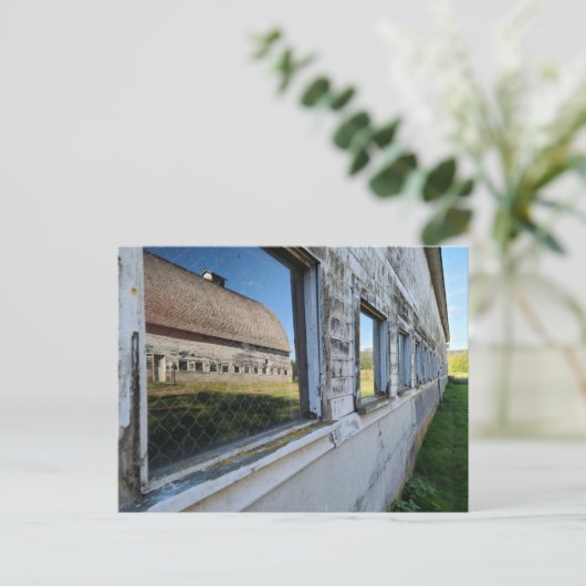 barn twin reflection ポストカード (スタンド正面)
