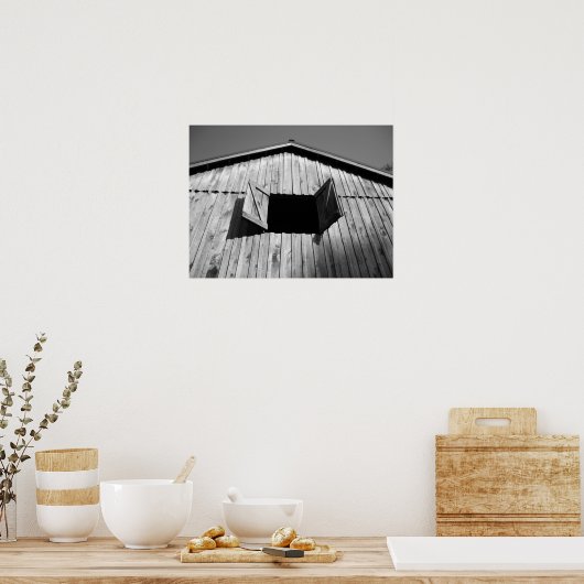 Barn Window's Open ポスター (キッチン)