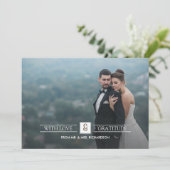 Barn Wood 結婚's Thank You Photo Card サンキューカード (スタンド正面)