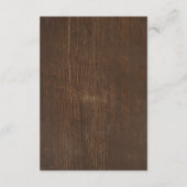 Barn Wood ans String Lightsの情結婚報 エンクロージャーカード (裏面)
