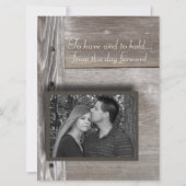 Barn wood wedding invitation 招待状 (正面)