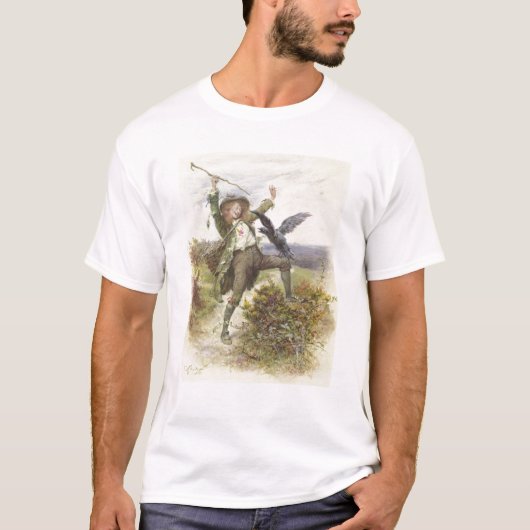 Barnaby Rudgeおよびワタリガラスのグリップ Tシャツ (正面)