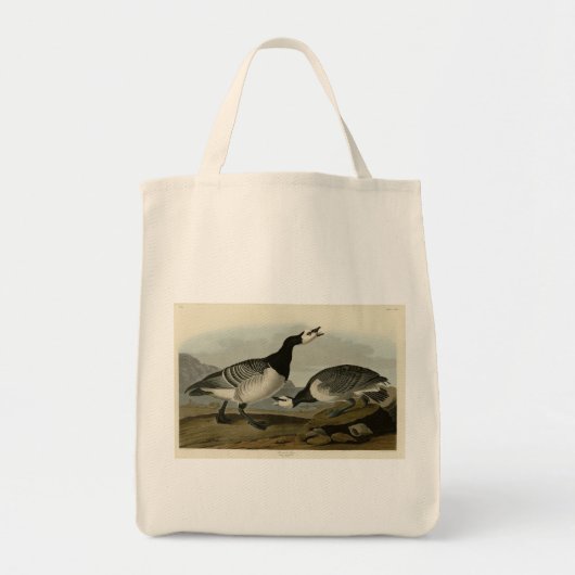 Barnacle Goose – アメリカのオードボンの鳥から トートバッグ (正面)