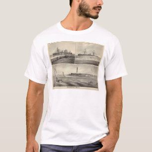 Barnegatの入口の汽船Amerique Tシャツ