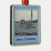 Barnegatの入口項目の家庭の漁船を来ること メタルオーナメント (右)