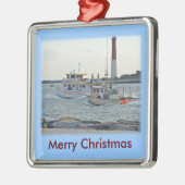 Barnegatの入口項目の家庭の漁船を来ること メタルオーナメント (左)