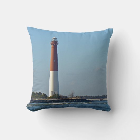 Barnegatの灯台ロングビーチの島ニュージャージー クッション (正面)