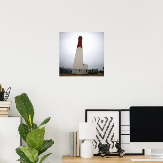 Barnegat Light Lighthouse Photo Poster ポスター (ホームオフィス)