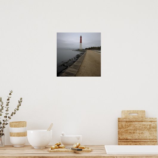 Barnegat Light Lighthouse Photo Poster ポスター (キッチン)