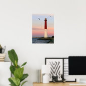Barnegat Light, Longビーチ島， NJ Poster ポスター (ホームオフィス)