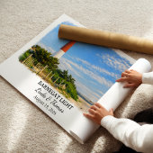 Barnegat Light New Jersey Poster, Watercolor ポスター