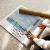 Barnegat Light New Jersey Poster, Watercolor ポスター