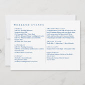 Barnegat Light NJ Navy Wedding Welcome Itinerary サンキューカード (裏面)