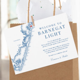Barnegat Light NJ Navy Wedding Welcome Itinerary サンキューカード