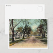 Barnegat NJ、メイン通り、ヴィンテージ ポストカード (正面/裏面)