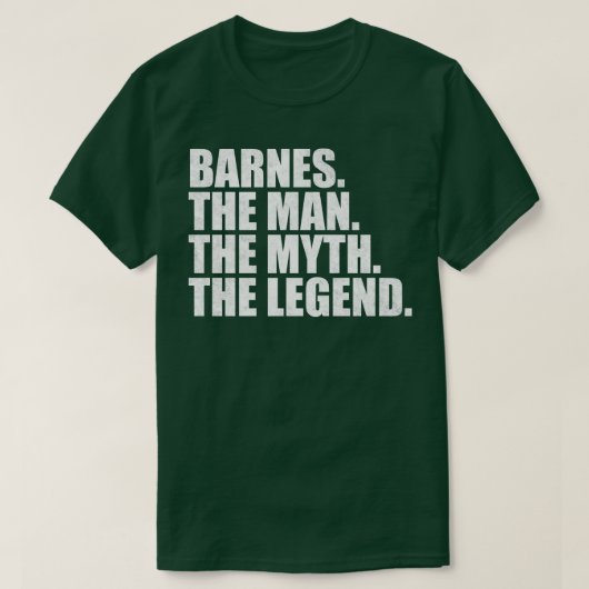 BarnesBarnesファミリー名Barnes姓Barnes S Tシャツ (デザイン正面)