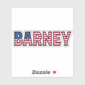 Barney Name Vorname USA Sticker Stickerset シール (シート)