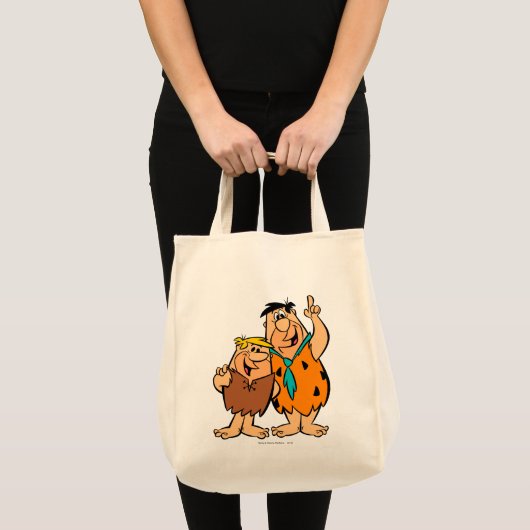 Barney Rubble and Fred Flintstone トートバッグ (正面(商品))