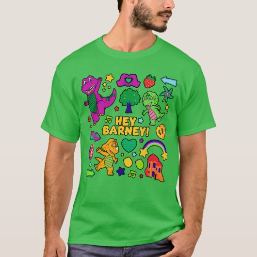 Barneys World Hey Barney girl Tシャツ (正面)