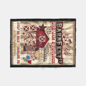 Barnfest IVの記念品毛布 フリースブランケット (正面(横))