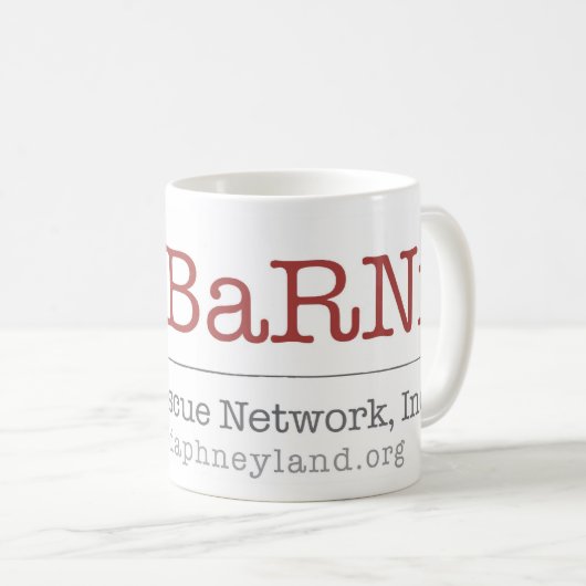 BaRNI -バセット犬の救助ネットワーク株式会社のコーヒー・マグ コーヒーマグカップ (正面右)