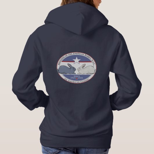 BARNSCアメリカンラビットクラブフード付きスウェットシャツ パーカ (裏面)