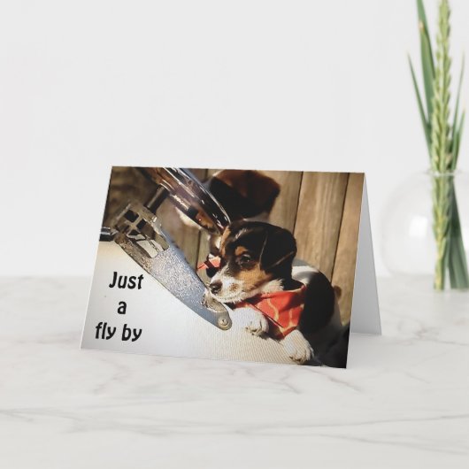 BARNSTORING RUSSELL TREORSが40thを幸せだと言う カード (正面)