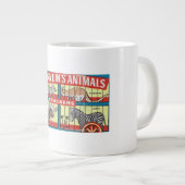 Barnumの動物のクラッカーのぼろぼろのシックなジャンボマグ! ジャンボコーヒーマグカップ (正面右)