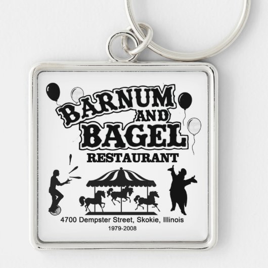 Barnum and Bagel Restaurant, Skokie, Illinois キーホルダー (正面)