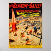 Barnum and Bailey Grand Water Circus Poster ポスター (正面)
