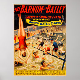 Barnum and Bailey Grand Water Circus Poster ポスター