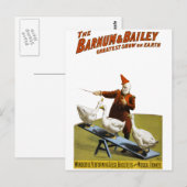 Barnum and Bailey: Performing Geese ポストカード (正面/裏面)