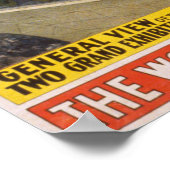 Barnum & Baileyサーカスのテントと電車のポスター ポスター (角)