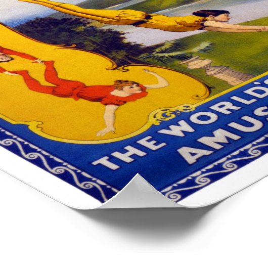 Barnum & Bailey 1896ヴィンテージのポスターを復元 ポスター (角)