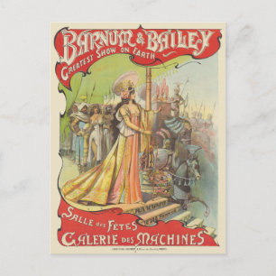 Barnum & Bailey Vintage Poster 1901 ポストカード