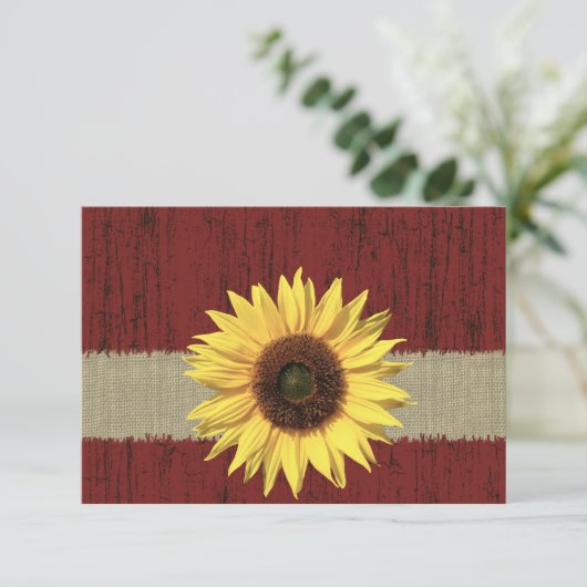 BarnwoodとSunflower Wedding RSVP (スタンド正面)
