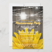 Barnwoodはメーソンジャーのヒマワリの引っ越し祝いパーティーをつけます 招待状 (正面)