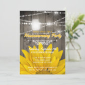 Barnwoodはメーソンジャーのヒマワリの引っ越し祝いパーティーをつけます 招待状 (スタンド正面)