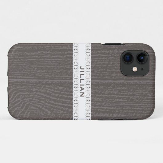 Barnwood及びレースの刺激を受けたなiPhone 5の場合 Case-Mate iPhoneケース (裏面(横))