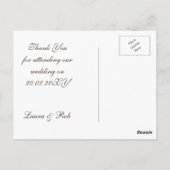 Barnwood松素朴の木、冬ありがとうノート ポストカード (裏面)