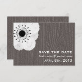 Barnwood インスパイア Anemoneが日付を保存 セーブザデート (正面/裏面)