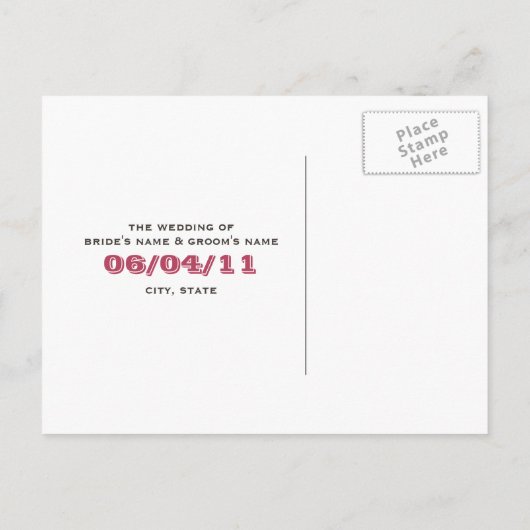 Barnwood、デイジー、およびStrawflowers日付を保存 案内ポストカード (裏面)