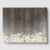 Barnwood and Daisies Rustic Wedding ゲストブック (裏面)