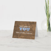 Barnwood Blueの確認ありがとう サンキューカード (正面)