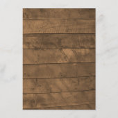 Barnwood Lights金ゴールド結婚の情報カード エンクロージャーカード (裏面)