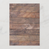 Barnwood Lights Blueの情結婚報カード エンクロージャーカード (裏面)